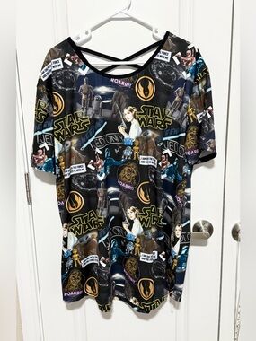 Star Wars all over print classic characters criss cross back size 2X